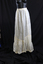 Full length cream silk skirt. 