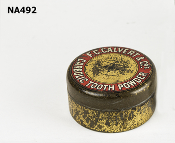 Round tin containing Carbolic Tooth powder