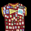 One maroon sleeveless scout jacket  (camp shirt, back)