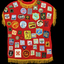 One red sleeveless scout camp (back)