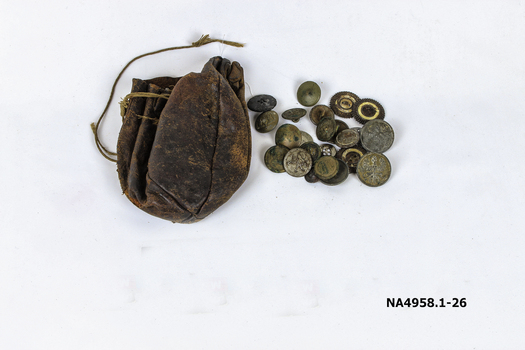 Buttons and badges collected by Charles Honybun from German Uniforms 1916 -1918 