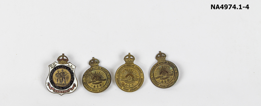 Lapel Badges for Returned servicemen's associations.