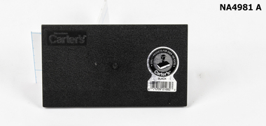 The cover is embossed with the makers name.