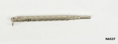 Ornate silver pencil