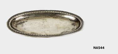 Small silverplated tray.