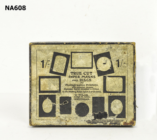 Cardboard box containingphotography black cutouts