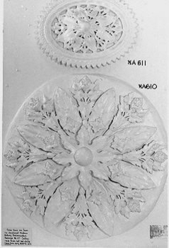 Large ceiling rose -plaster mould from the Station Master's house at Mitcham Railway Station.