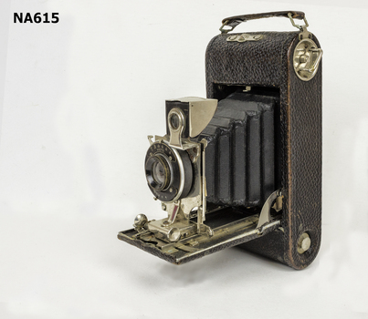 Black bellows folding Ansco 'Victo' Camera.