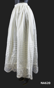White cotton long petticoat 