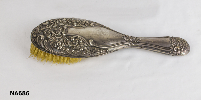 Silver backed hairbrush,