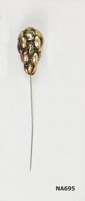 Hat Pin with long gold sequins