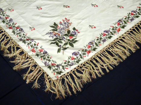 Large silk shawl (detail)