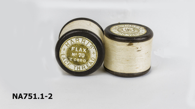 Harris Lace Thread Flax No. 70 2 Cord