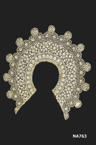 Large cream silk Maltese lace collar