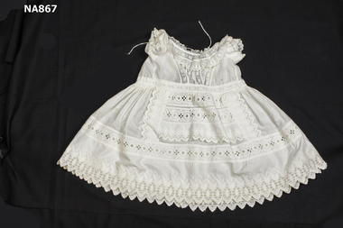 White cotton baby's dress 