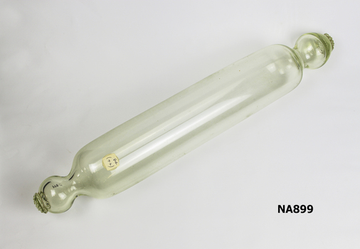 Glass rolling pin with ornamental handles