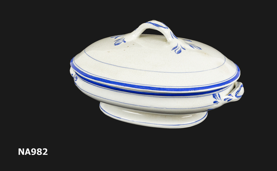 Vegetable dish with lid