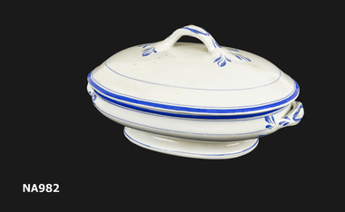 Vegetable dish with lid
