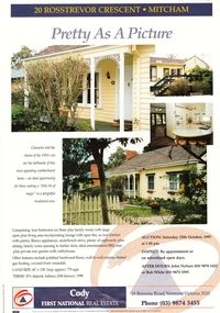 Document, 20 Rosstrevor Crescent, 1/10/1997 12:00:00 AM