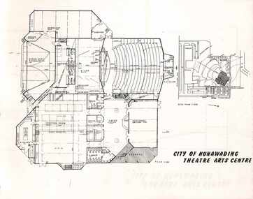 Nunawading Theatre Arts Centre Progress Report, 1984 - Site plan