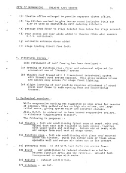 Nunawading Theatre Arts Centre Progress Report, 1984 