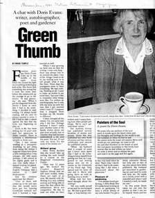 Article, Green thumb, 1/11/1997 12:00:00 AM
