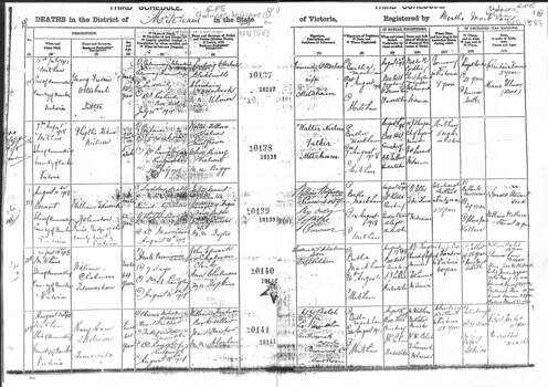 Death Cert - William Chalmers