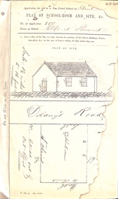 Plan of a proposed school and site (Mount Pleasant School)