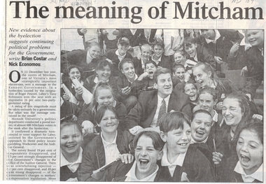 Article, The Meaning of Mitcham, 1/01/1998 12:00:00 AM