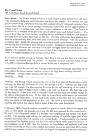 Document - Report, The Pound House, 1998
