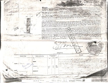 Land Title granted to David Boyle in Canterbury Road, Forest Hill.