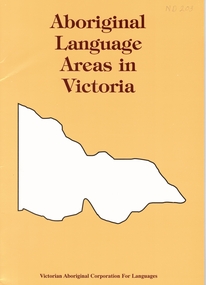 Document, Aboriginal language areas in Victoria, 1/07/1996 12:00:00 AM