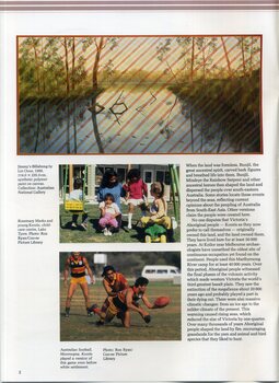 Illustrated booklet describing Aboriginal life from pre-contact times to the present day