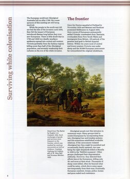 Illustrated booklet describing Aboriginal life from pre-contact times to the present day