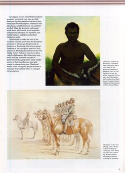 Illustrated booklet describing Aboriginal life from pre-contact times to the present day
