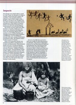 Illustrated booklet describing Aboriginal life from pre-contact times to the present day
