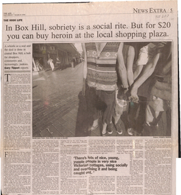 AN article in The Age about drug dealing in Box Hill.