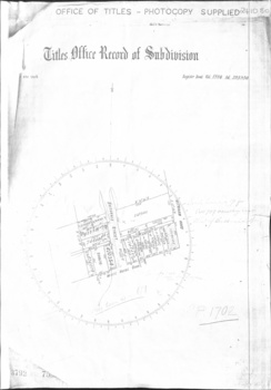 Diagram showing the allotments.