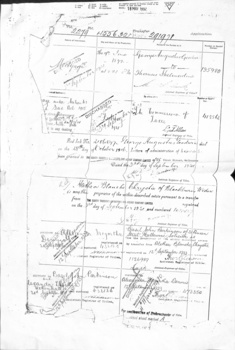 Records of transfers  up to 1946 - first page.