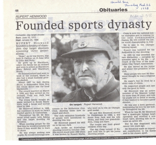 Obituary of Rupert Henwood 