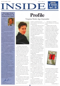 Pamphlet, Profile - Virginia Trioli, Age Journalist, 1998