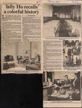 'Tally Ho Recalls a Colorful History'
