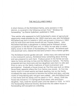 Page 3 - Story about the McClelland Family.