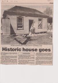 Historic House Goes