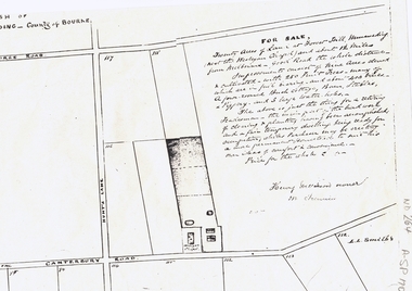 Document, Land Sale Forest Hill