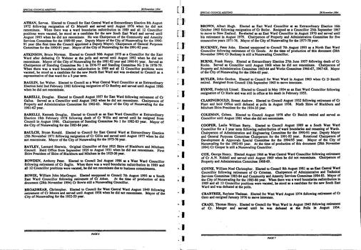 Notice and Agenda of meeting for a special commemorative meeting of Nunawading City Council. 