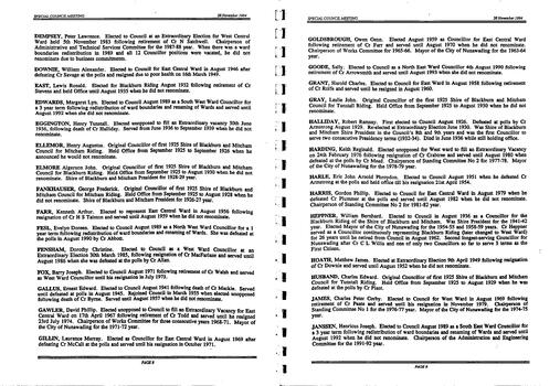 Notice and Agenda of meeting for a special commemorative meeting of Nunawading City Council. 