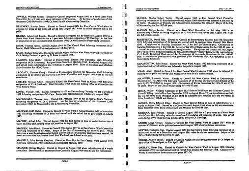 Notice and Agenda of meeting for a special commemorative meeting of Nunawading City Council.  