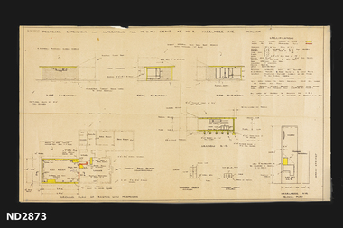 Document - Residential Plans, 8 Hazelmere Avenue, Mitcham, c1975
