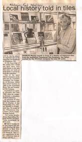 Newspaper - Article, 'Local History in Tiles', 23/04/1997